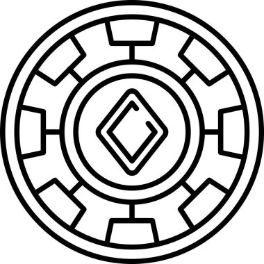 çip simgesi, vektör illüstrasyonu