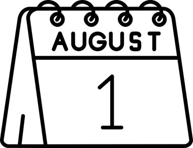 Takvim Eylül çizgisi simgesi