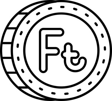 Para simgesi, vektör illüstrasyonu