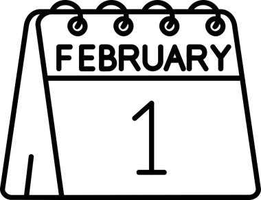 Takvim simgesi, vektör çizimi