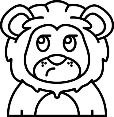 Üzgün kutup ayısı çizgi film karakteri