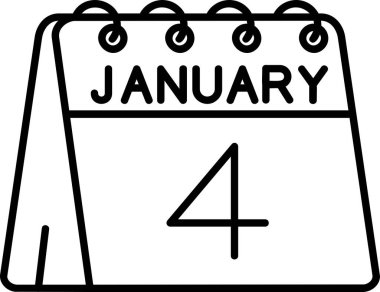 Takvim simgesi, vektör çizimi