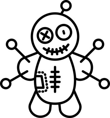 Basit vektör simgesi, robot çizimi