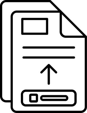 Dosya. Web simgesi basit illüstrasyon