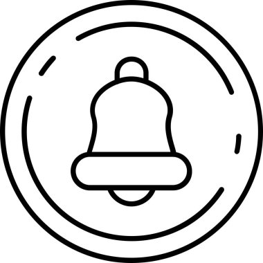 Çan simgesi vektör illüstrasyonu