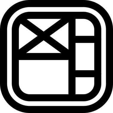 Modern bir simgenin vektör illüstrasyonu