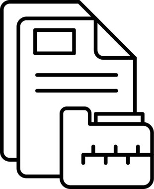 Dosya. Web simgesi basit illüstrasyon