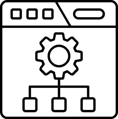 seo modern simgesinin vektör illüstrasyonu