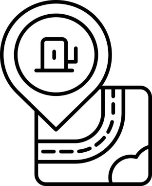 harita konumu simgesi ana hat biçiminde