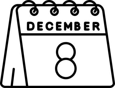 Takvim simgesi, vektör çizimi