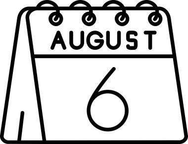 Kolayca değiştirilebilen veya düzenlenebilen Ağustos kabartma vektör simgesi