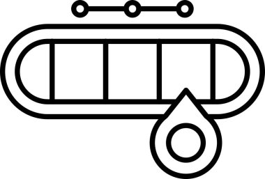 Su. Web simgesi basit illüstrasyon