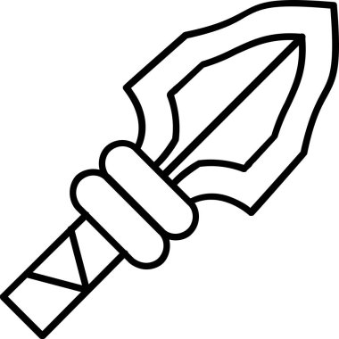 Kılıç simgesi. vektör illüstrasyonu