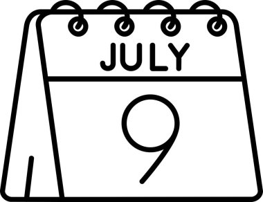 Takvim simgesi vektör illüstrasyonu