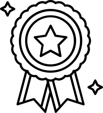 Madalya ödülü simgesi ana hatlarıyla