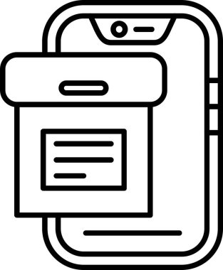 cep telefonu ikonu vektör illüstrasyonu