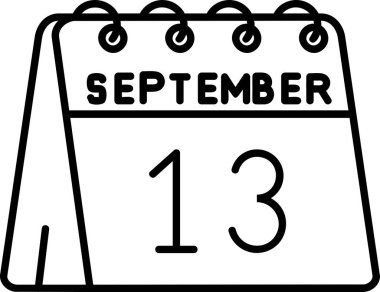 Takvim simgesi tasarımı, Eylül vektörü