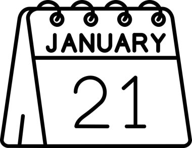 2 Şubat takvim simgesi, vektör çizimi beyaz arkaplanda izole edildi