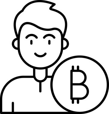 Bitcoin Bitcoin man simgesi