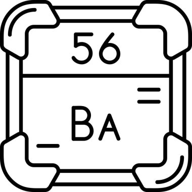 Kimyasal simge vektör çizimi