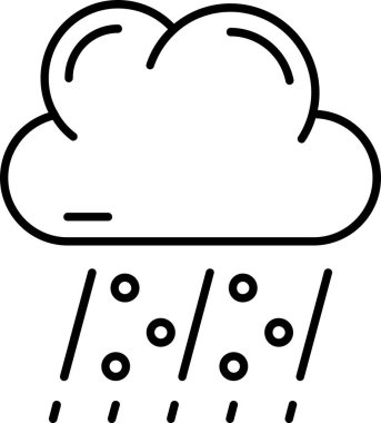 Hava tahmini simgesi ana hatlar biçiminde