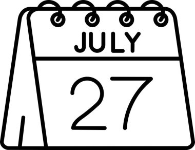 Temmuz 27 - Takvim simgesi