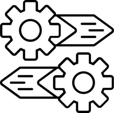Teçhizat Web simgesi basit illüstrasyon