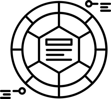 harita navigasyon pusula simgesi ana hat biçiminde