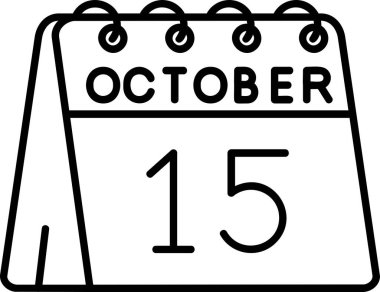 Ekim 'in 1' i ile takvim