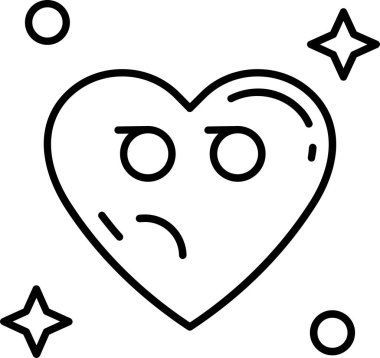 Üzücü simge vektör illüstrasyonu