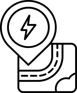 Harita işaretçi simgesi, basit tarzı