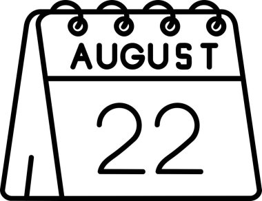 2 Ağustos takvim simgesi, temmuz takviminin vektör tasarımı