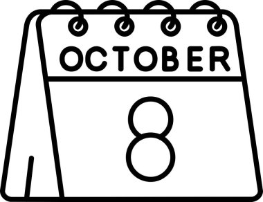 Takvim Eylül simgesi, vektör illüstrasyonu