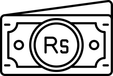 nakit para para birimi simgesi ana hat biçiminde