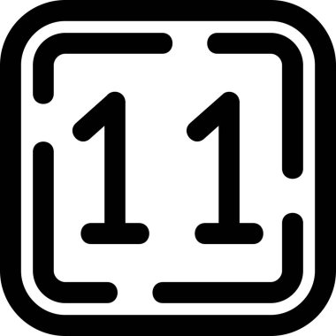 1 numaralı vektör simgesi