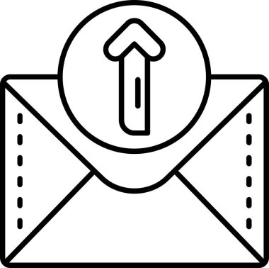 e-posta simgesi ana hat biçiminde