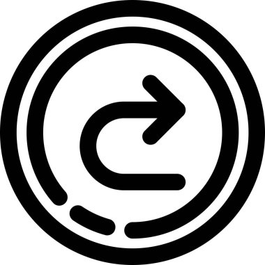 Ok. Web simgesi basit illüstrasyon