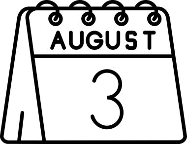 Temmuz takvim vektör simgesi