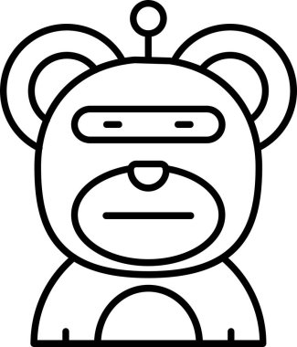 maymun ağ simgesi basit tasarım