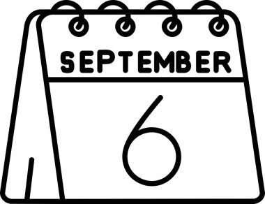 Taslak biçiminde takvim Eylül simgesi