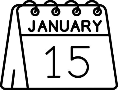 Takvim simgesi tasarımı illüstrasyonu