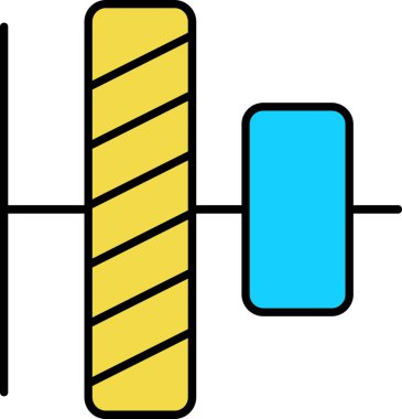 Modern b 'nin vektör illüstrasyonu eksik simgesi