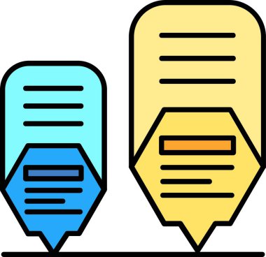 belge dosya simgesi vektör illüstrasyonu