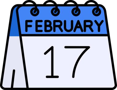 Takvim günü simgesinde 18 Şubat tarihi