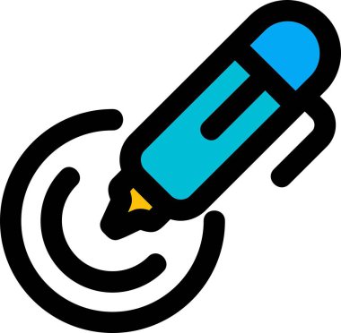 Kalem. Web simgesi basit illüstrasyon