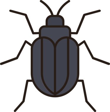 böcek simgesi, vektör illüstrasyon tasarımı