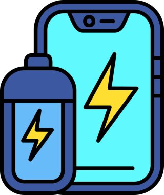 pil simgesi, vektör illüstrasyonu