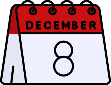 Ocak takvimi simgesi, takvim gününün vektör tasarımı