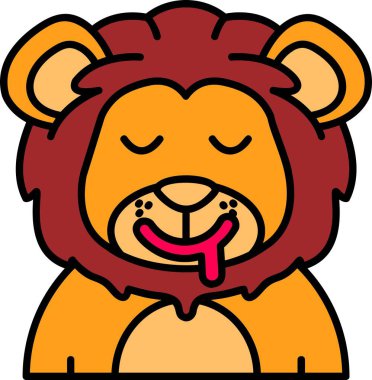 Sevimli aslan çizgi film karakteri