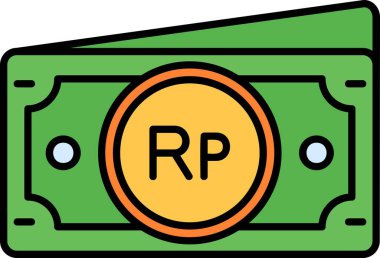 Para için. Web simgesi basit illüstrasyon